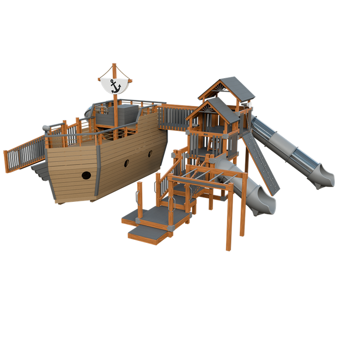Swing Kingdom Adventure Buccaneer Residential Vinyl Playset