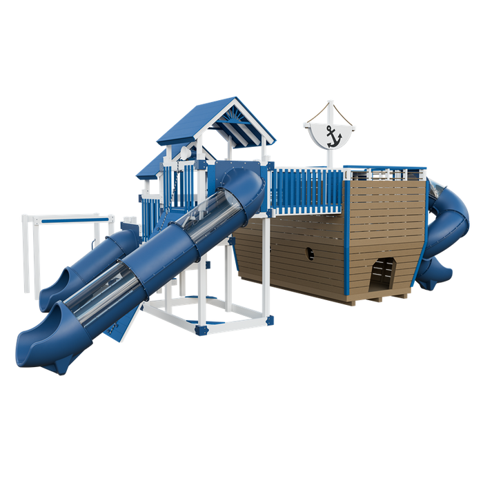 Swing Kingdom Adventure Buccaneer Residential Vinyl Playset
