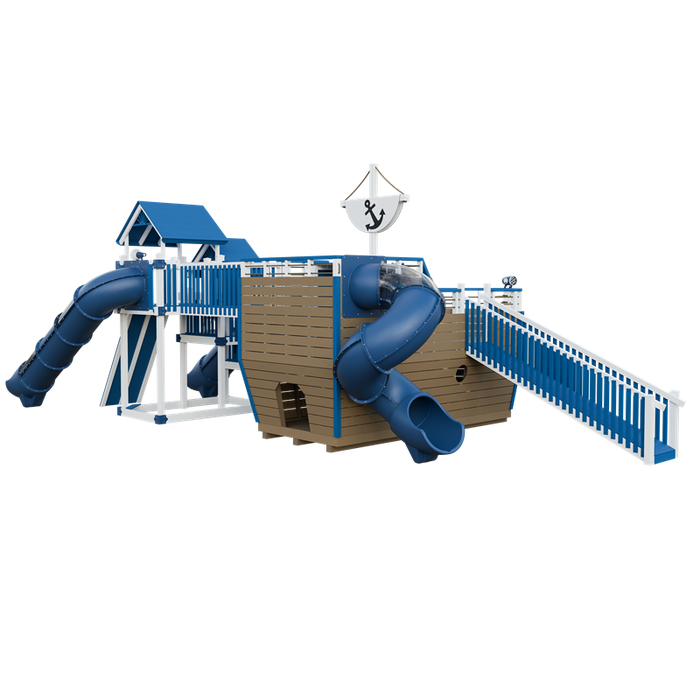 Swing Kingdom Adventure Buccaneer Residential Vinyl Playset