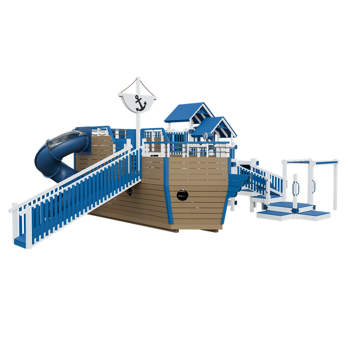 Swing Kingdom Adventure Buccaneer Residential Vinyl Playset