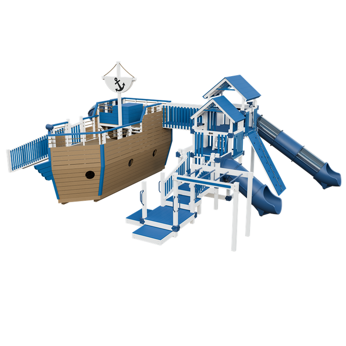Swing Kingdom Adventure Buccaneer Residential Vinyl Playset
