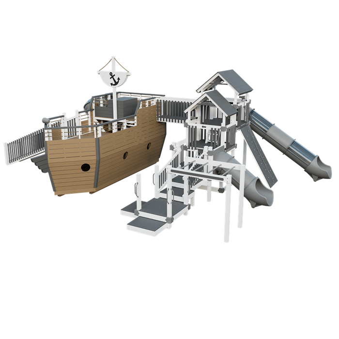 Swing Kingdom Adventure Buccaneer Residential Vinyl Playset