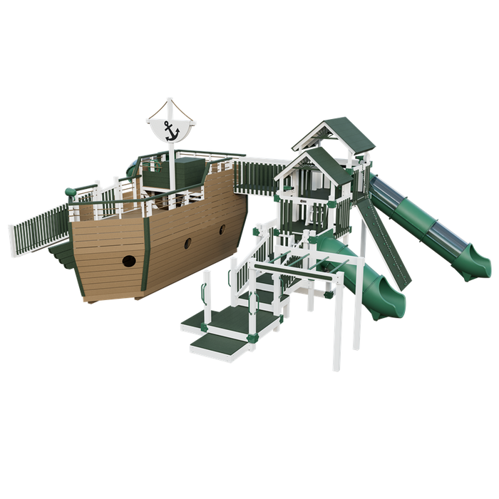 Swing Kingdom Adventure Buccaneer Residential Vinyl Playset