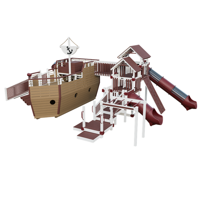 Swing Kingdom Adventure Buccaneer Residential Vinyl Playset