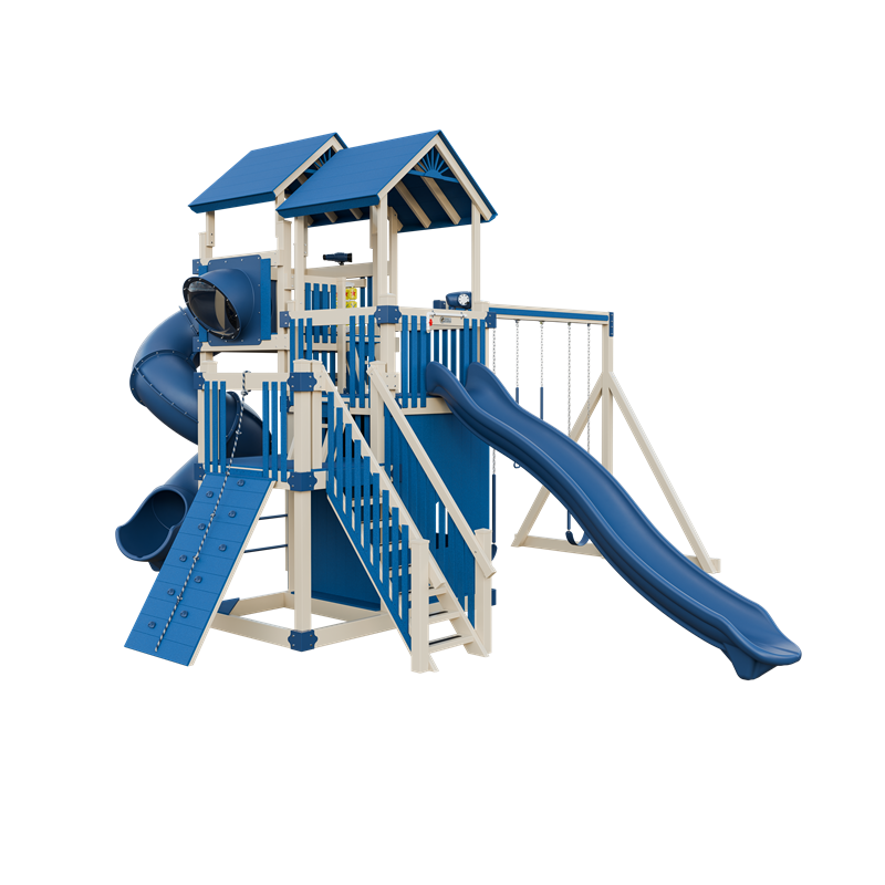 Swing Kingdom Adventure Summit Residential Vinyl Playset