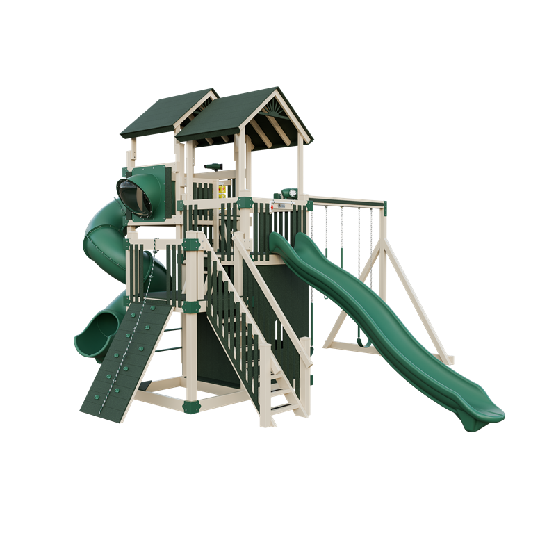 Swing Kingdom Adventure Summit Residential Vinyl Playset