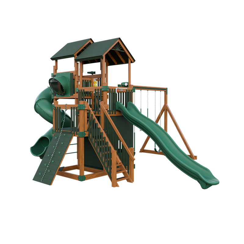 Swing Kingdom Adventure Summit Residential Vinyl Playset