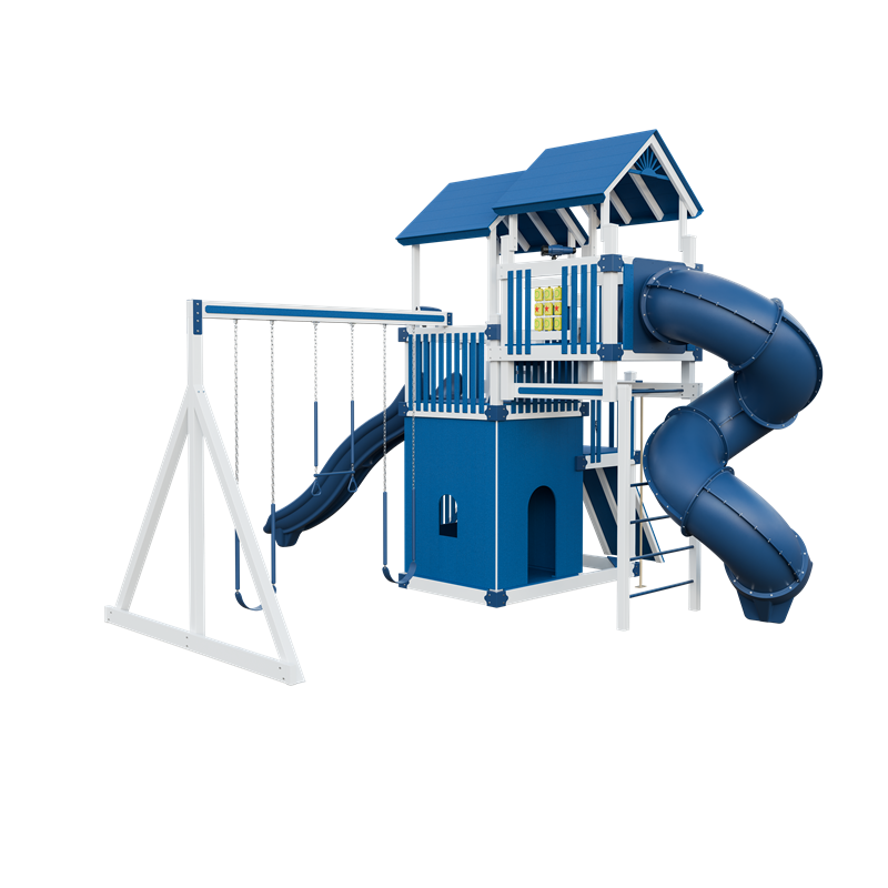Swing Kingdom Adventure Summit Residential Vinyl Playset