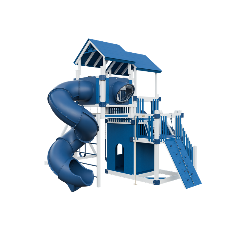 Swing Kingdom Adventure Summit Residential Vinyl Playset