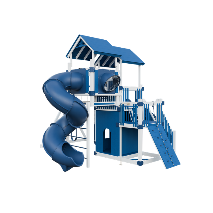 Swing Kingdom Adventure Summit Residential Vinyl Playset