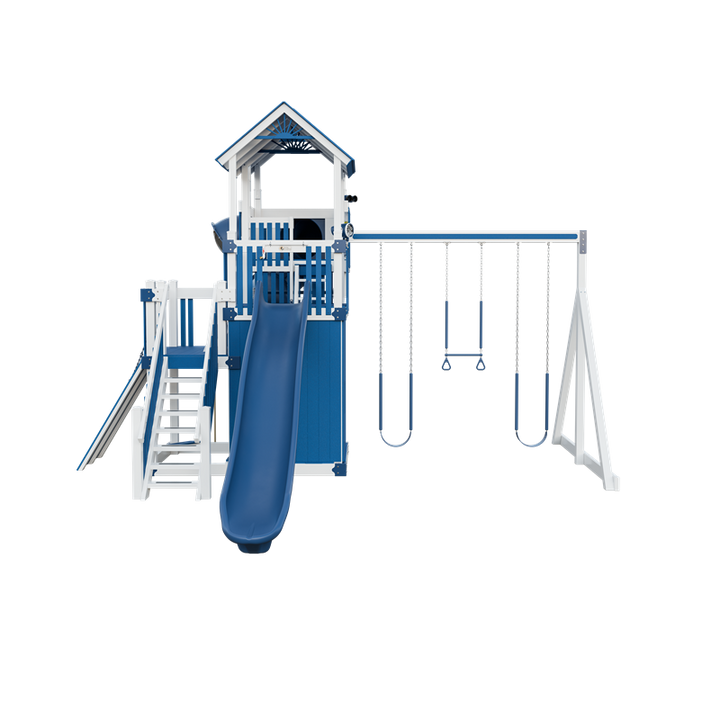 Swing Kingdom Adventure Summit Residential Vinyl Playset