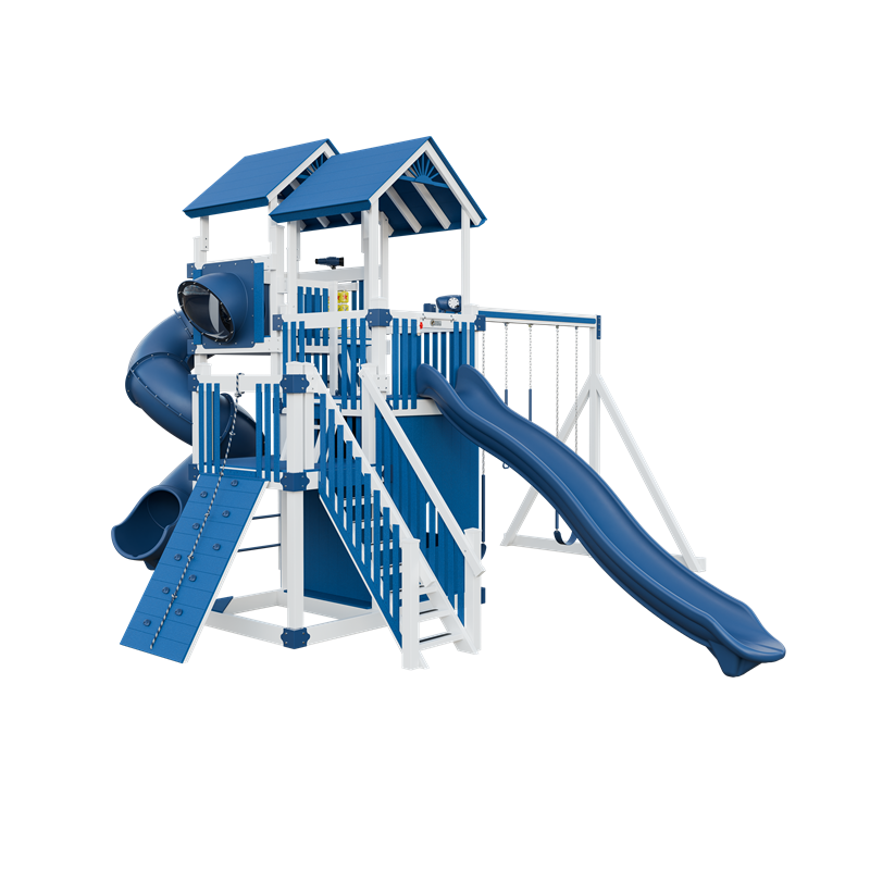 Swing Kingdom Adventure Summit Residential Vinyl Playset