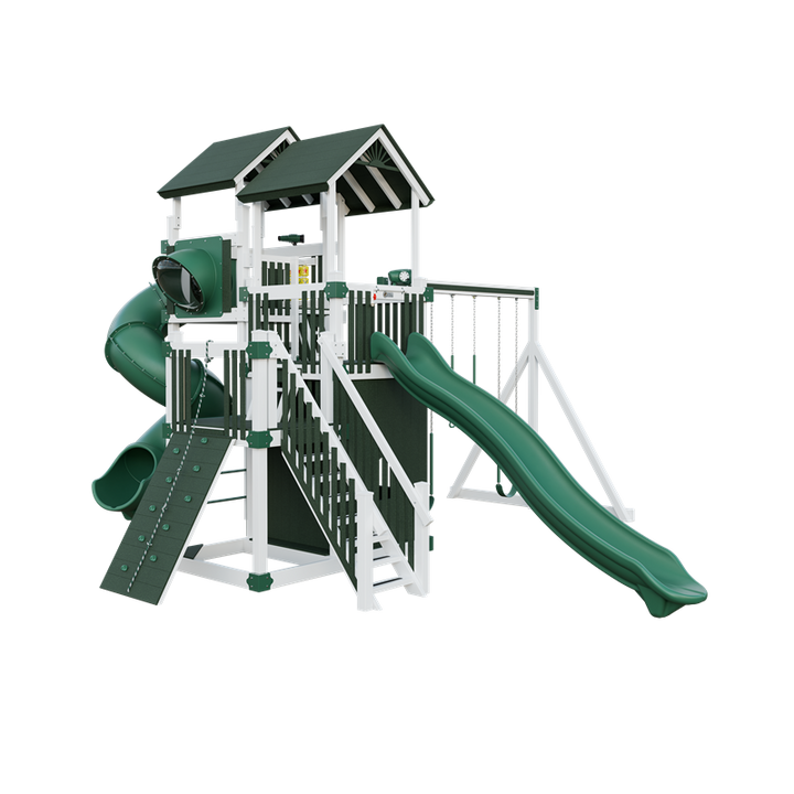 Swing Kingdom Adventure Summit Residential Vinyl Playset