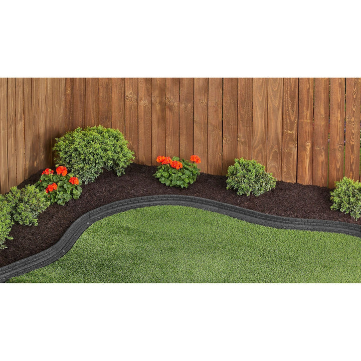 Rubber Mulch L Shape Rubber Border - Brick DCBFE4