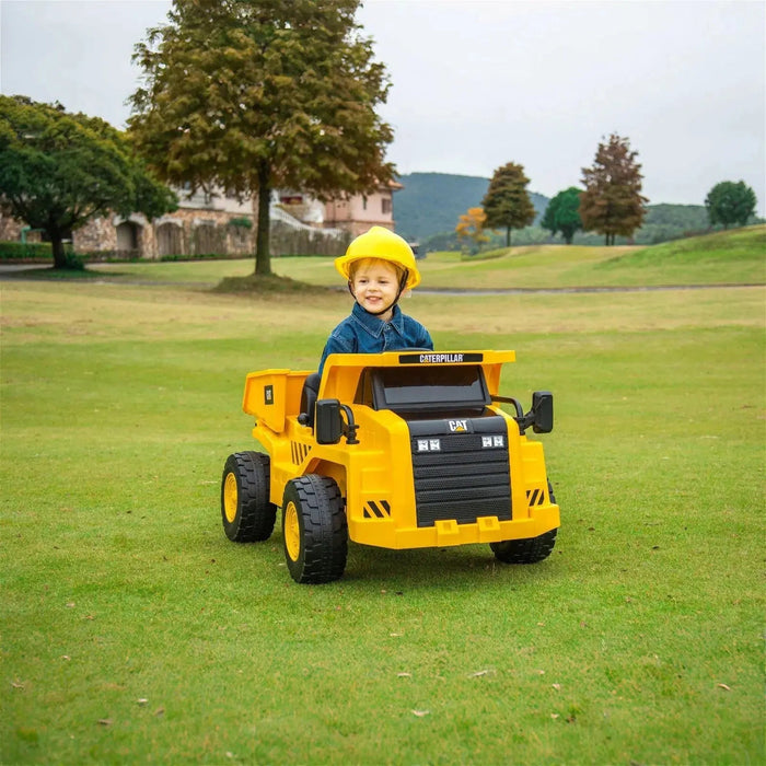 Freddo Toys 12V CAT Electric Dump Truck 1 Seater Ride-On FR7445