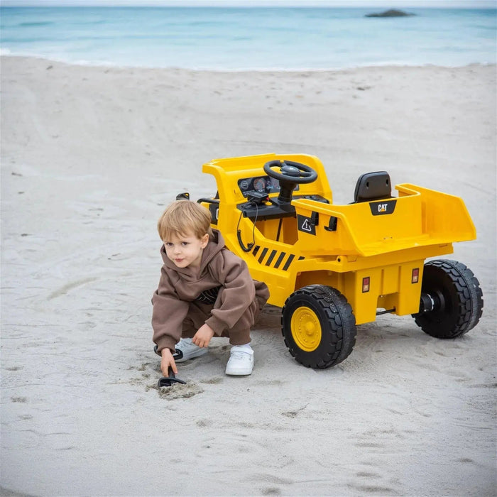 Freddo Toys 12V CAT Electric Dump Truck 1 Seater Ride-On FR7445