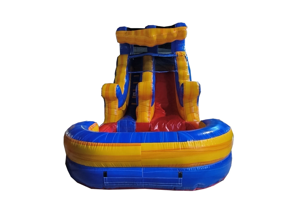 Inflateo 12ft Blue Wave Waterslide