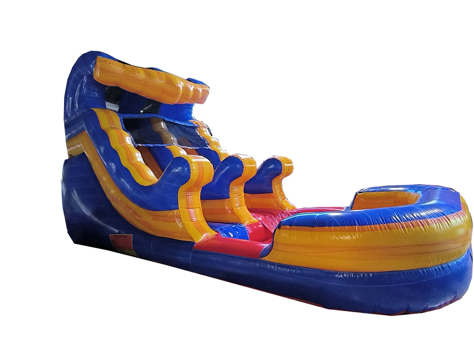 Inflateo 12ft Blue Wave Waterslide