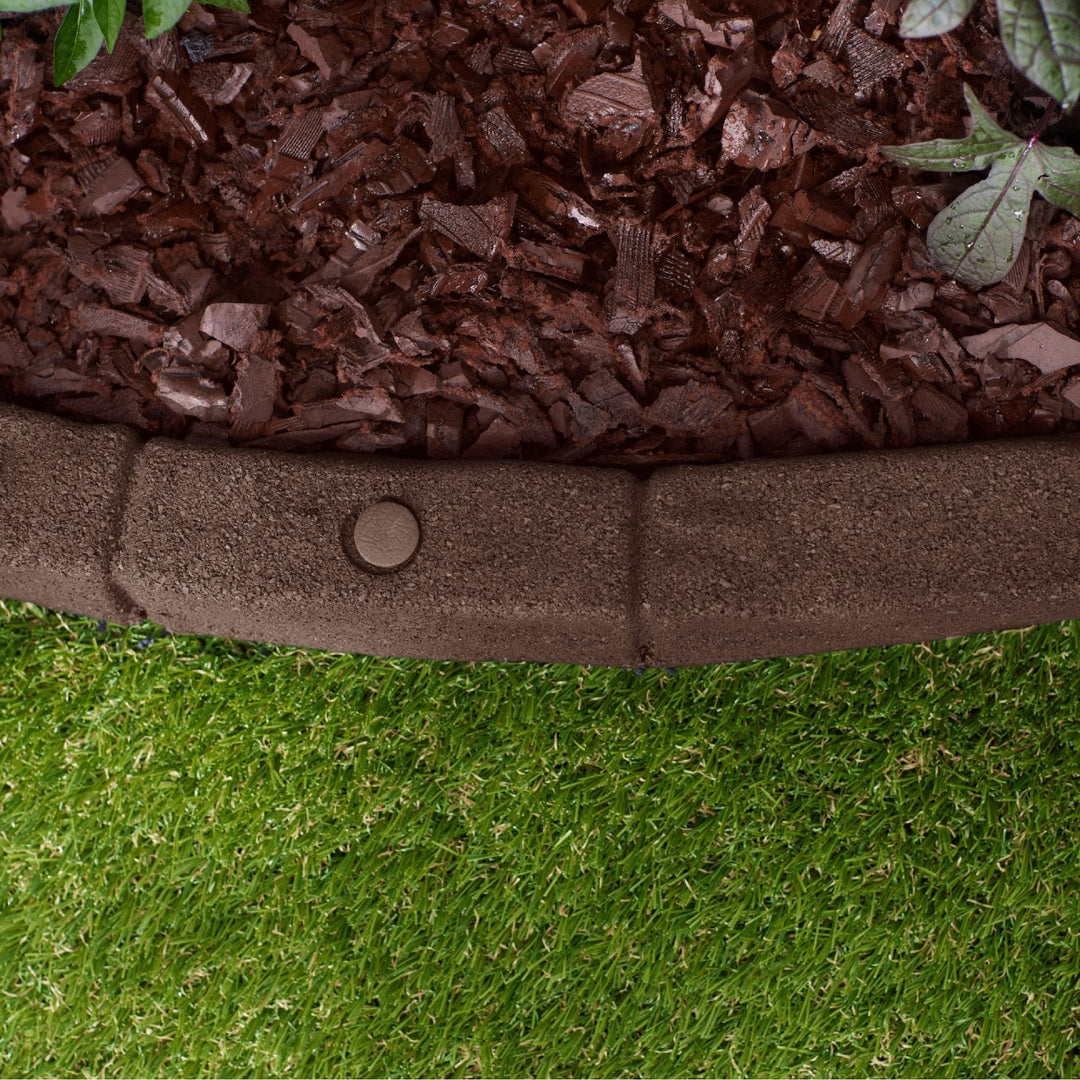 Rubber Mulch Cobblestone SmartLoc Rubber Border DCCSE4