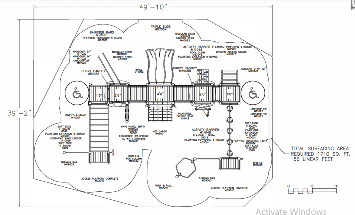 BigToys Bridge Station Playground Structure BT-225, MBT-225