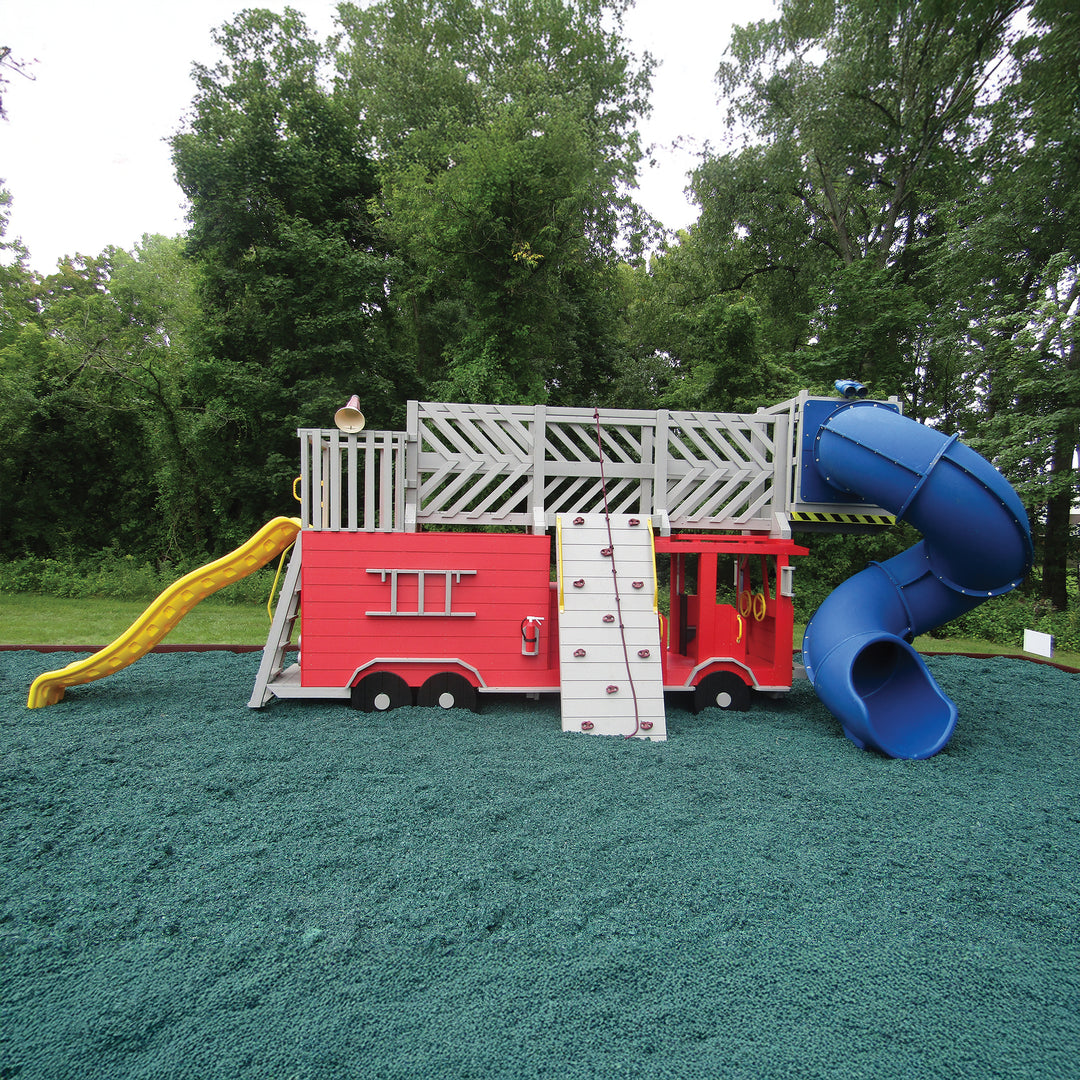 Kinzerbilt Poly-Lumber Ladder Fire Truck Playset 1500