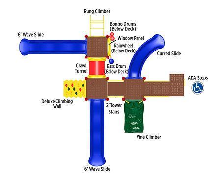 UltraPlay Systems Boulder Point Play System Playground UPLAY-079 UPLAY-045