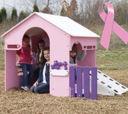 SportsPlay Tot Town Outdoor Tot House (Pink) 902-888