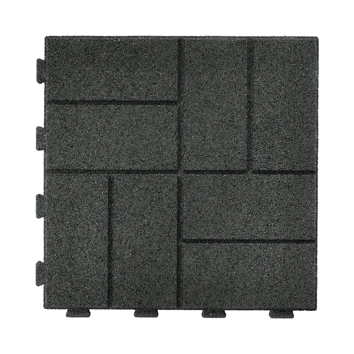 IMC Outdoor Living GroundSmart 16” x 16” Smartloc Brickface Rubber Pavers