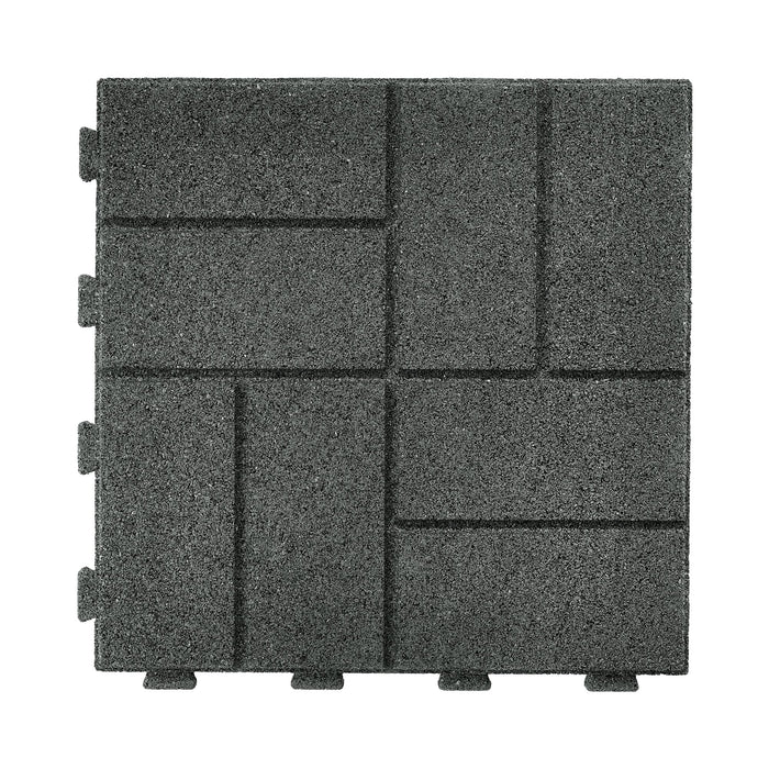 IMC Outdoor Living GroundSmart 16” x 16” Smartloc Brickface Rubber Pavers