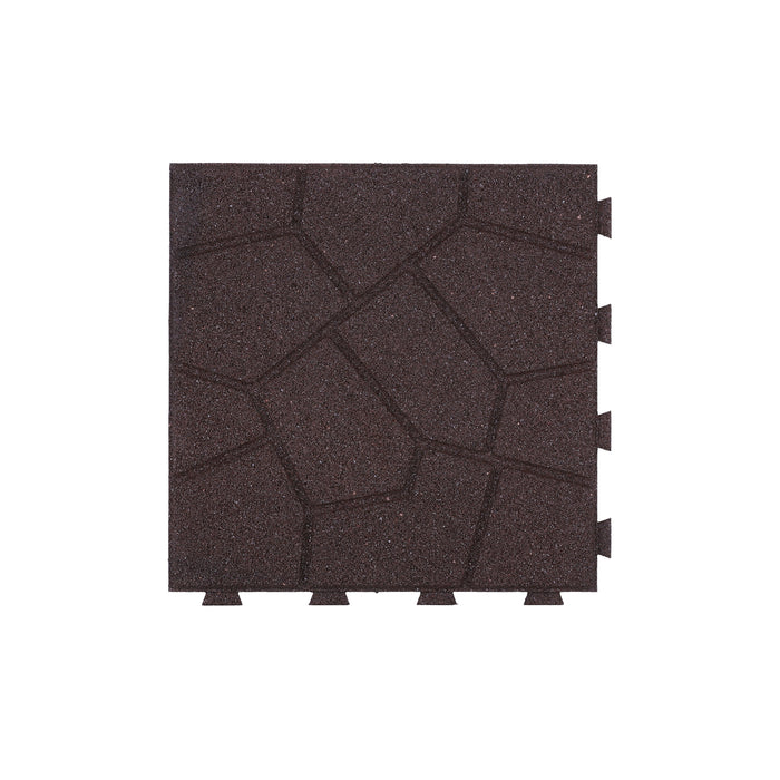 IMC Outdoor Living GroundSmart 16” x 16” Smartloc Stone Rubber Pavers