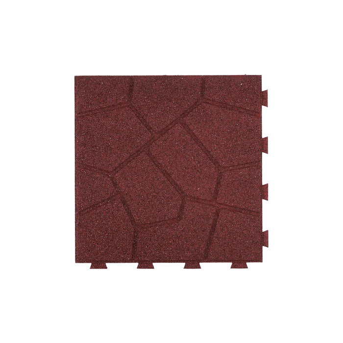 IMC Outdoor Living GroundSmart 16” x 16” Smartloc Stone Rubber Pavers