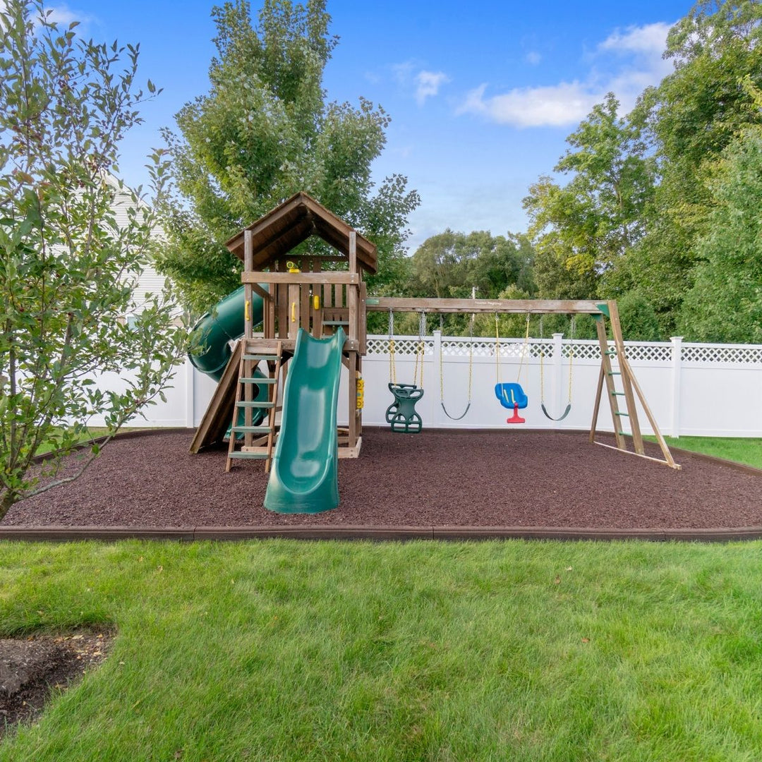 Rubber Mulch Playsafer Playground and Landscape Rubber Mulch | Cocoa Brown BRWN-MULCH