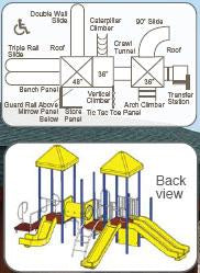 SportsPlay Model Megan and Miss Megan Modular Playground 911-144B, 911-244B