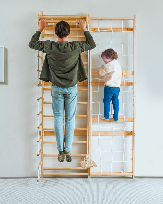 Avenlur Neem Swedish Wall Ladder & Indoor Wooden Climber for Kids – Home Gym Playset AVNLR-NEEM