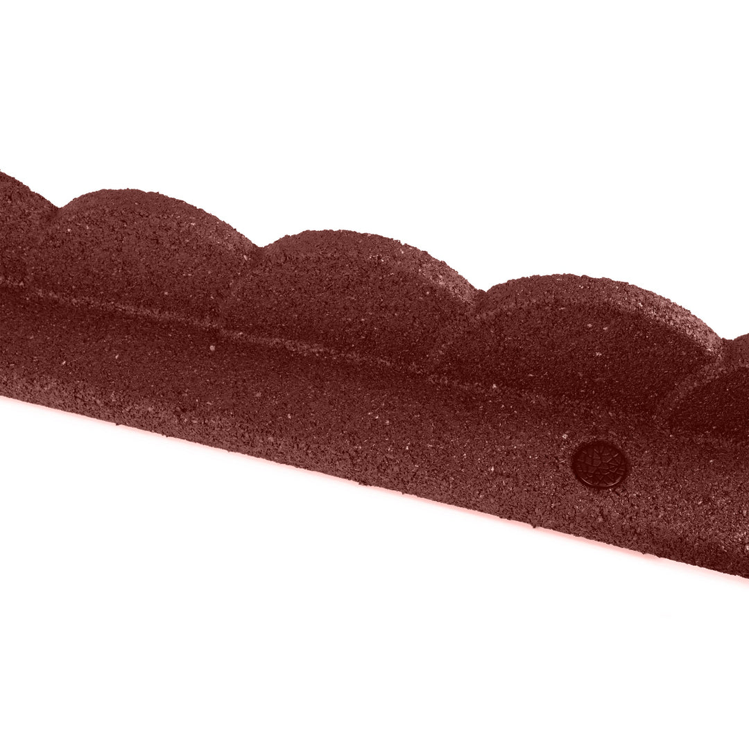 Rubber Mulch L Shape Rubber Border- Scalloped