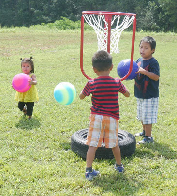 Infinity Playgrounds Fun Shot Funhoop - 4 to 6 Foot, Permanent or Portable IP-5001~5004