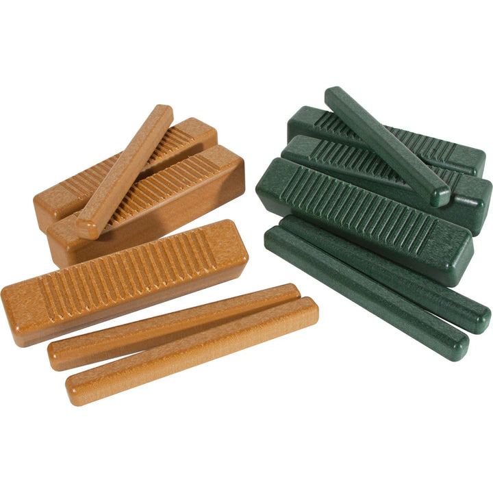 Playmore Design Eco Percussion Set (24 Recycled Plastic Instruments) - Green/Cedar 22514-GRCD, 22004-GRCD