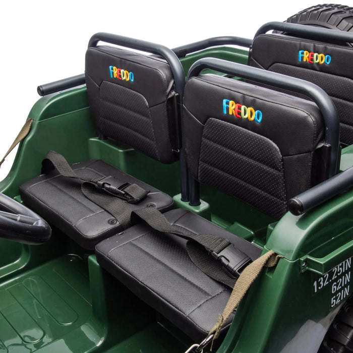 Freddo Toys 24V Freddo Military Willy Truck 3 Seater Electric Ride on FR9779