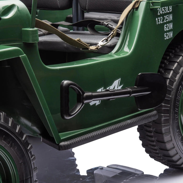 Freddo Toys 24V Freddo Military Willy Truck 3 Seater Electric Ride on FR9779