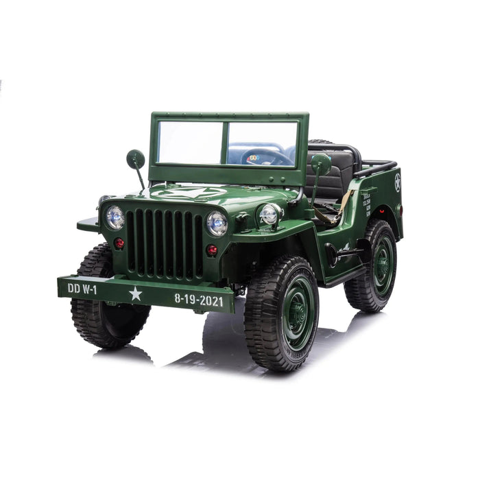 Freddo Toys 24V Freddo Military Willy Truck 3 Seater Electric Ride on FR9779