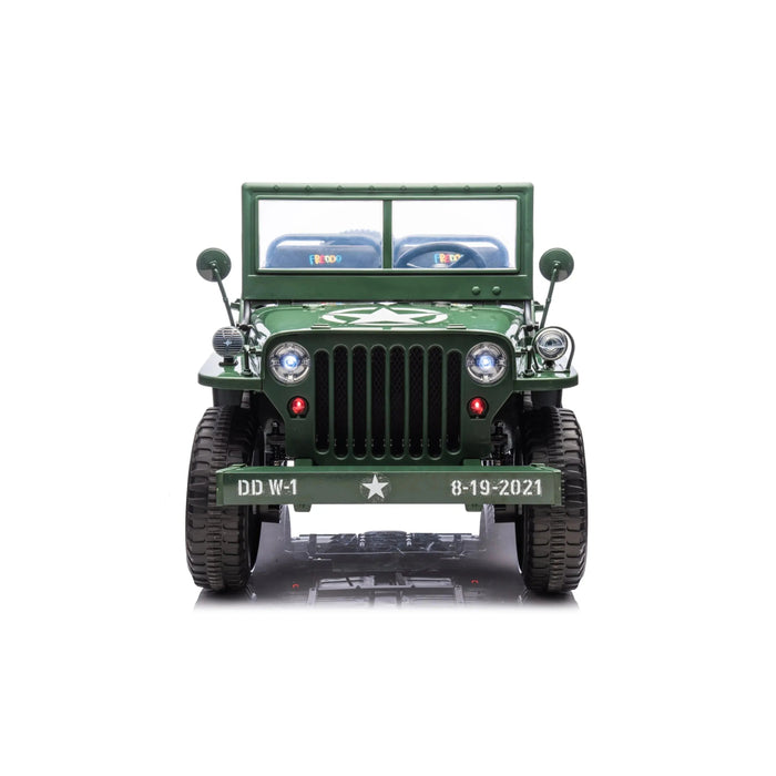 Freddo Toys 24V Freddo Military Willy Truck 3 Seater Electric Ride on FR9779