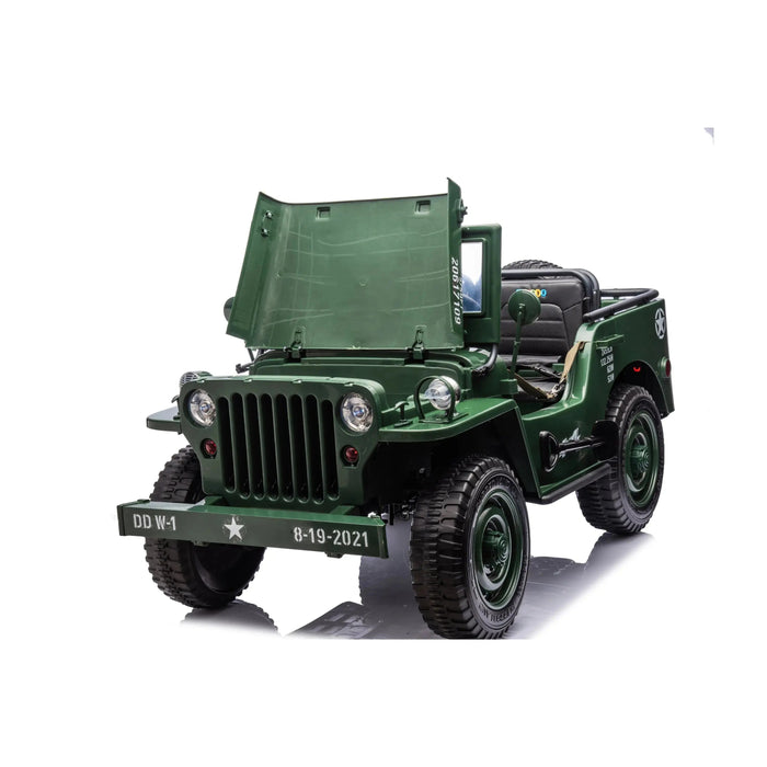 Freddo Toys 24V Freddo Military Willy Truck 3 Seater Electric Ride on FR9779