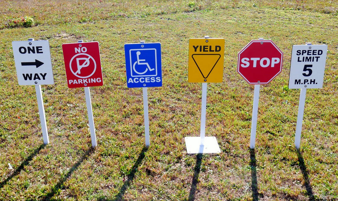 Infinity Playgrounds Traffic Signs For A Trike Path IP-5014