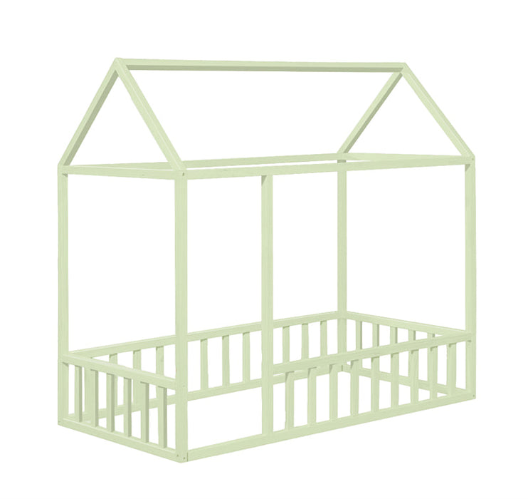 2MamaBees Montessori House Bed with Rails Custom Color