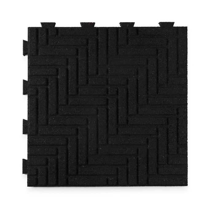 IMC Outdoor Living GroundSmart 16” x 16” Smartloc Herringbone Rubber Pavers