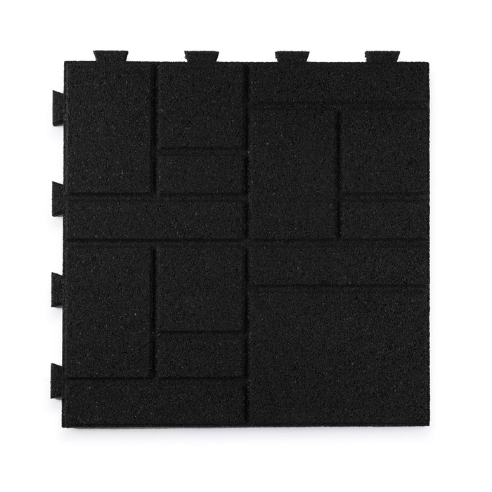 IMC Outdoor Living GroundSmart 16” x 16” Smartloc SquareScape Rubber Pavers