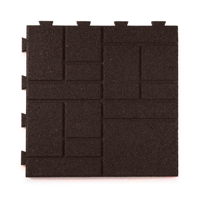 IMC Outdoor Living GroundSmart 16” x 16” Smartloc SquareScape Rubber Pavers