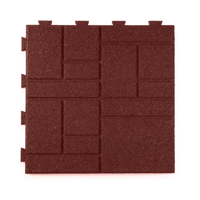 IMC Outdoor Living GroundSmart 16” x 16” Smartloc SquareScape Rubber Pavers