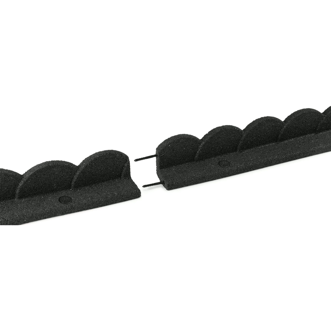 Rubber Mulch L Shape Rubber Border- Scalloped