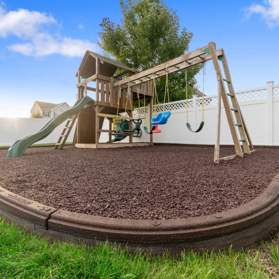 Rubber Mulch Playsafer Playground and Landscape Rubber Mulch | Cocoa Brown BRWN-MULCH